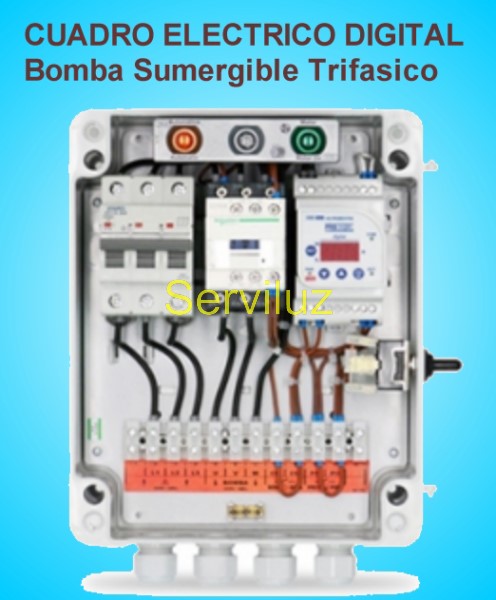 Cuadro Nivel Digital para Bombas Sumergibles sin Sondas Trifasico 0.50 a 7.5 HP Cuadro Nivel Digital para Bombas Sumergibles sin Sondas Trifasico 0.50 a 7.5 HP